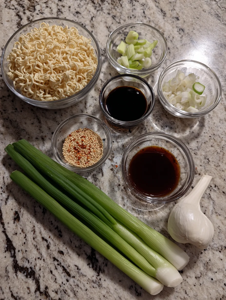 Sesame Garlic Ramen Noodles