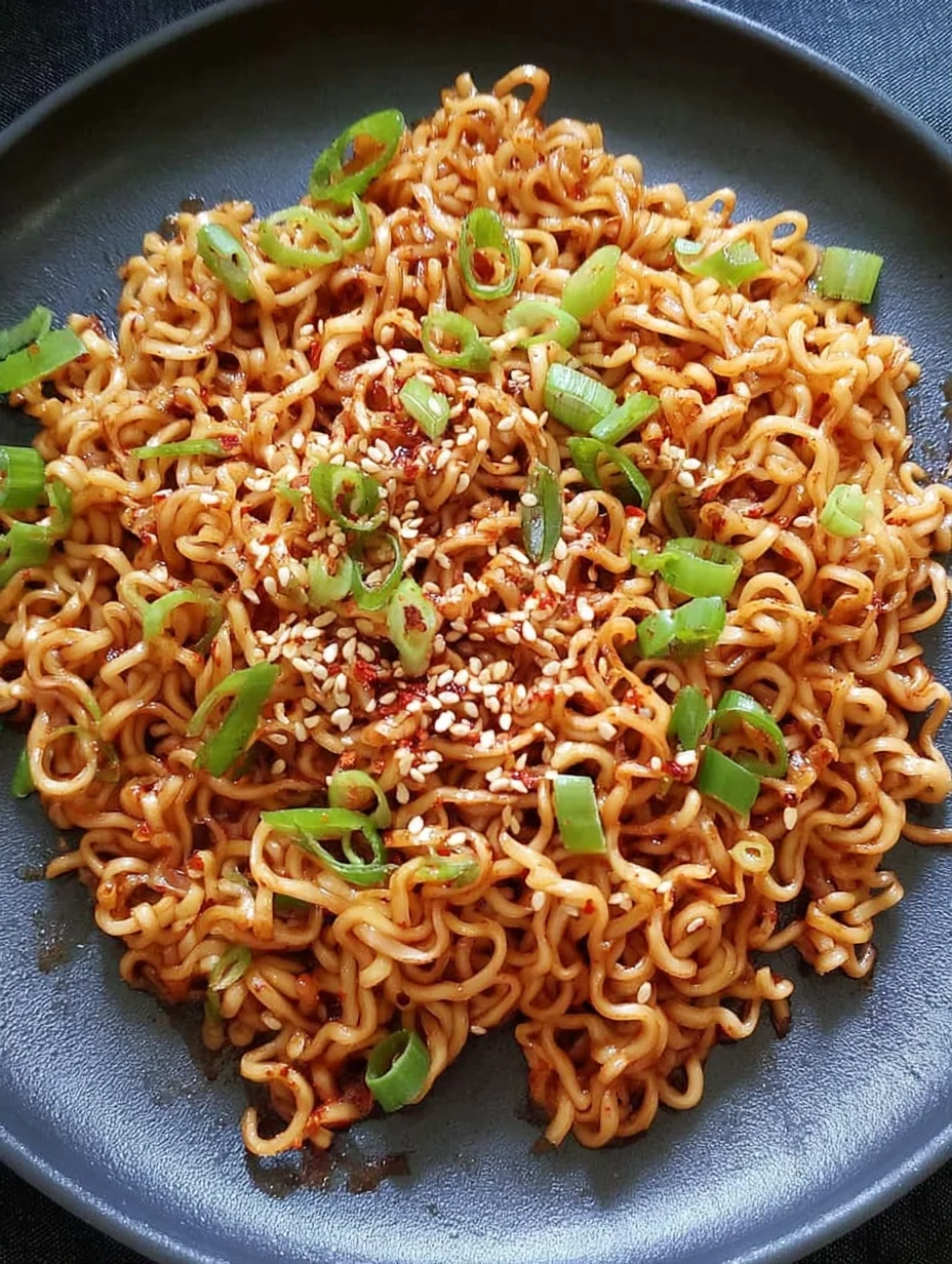 Sesame Garlic Ramen Noodles