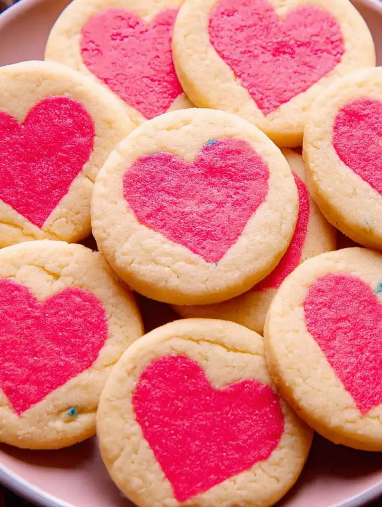 Slice and Bake Heart Cookies