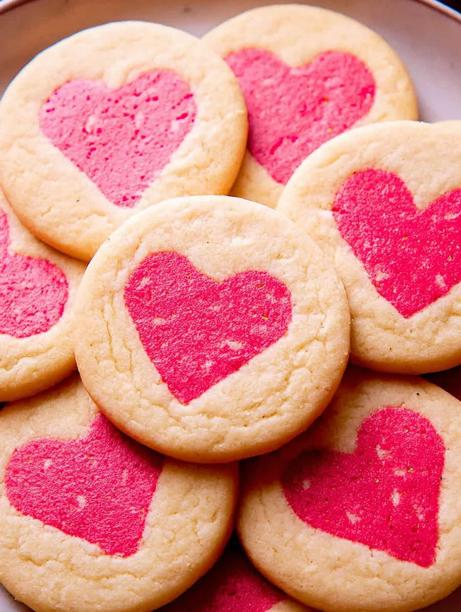 Slice and Bake Heart Cookies