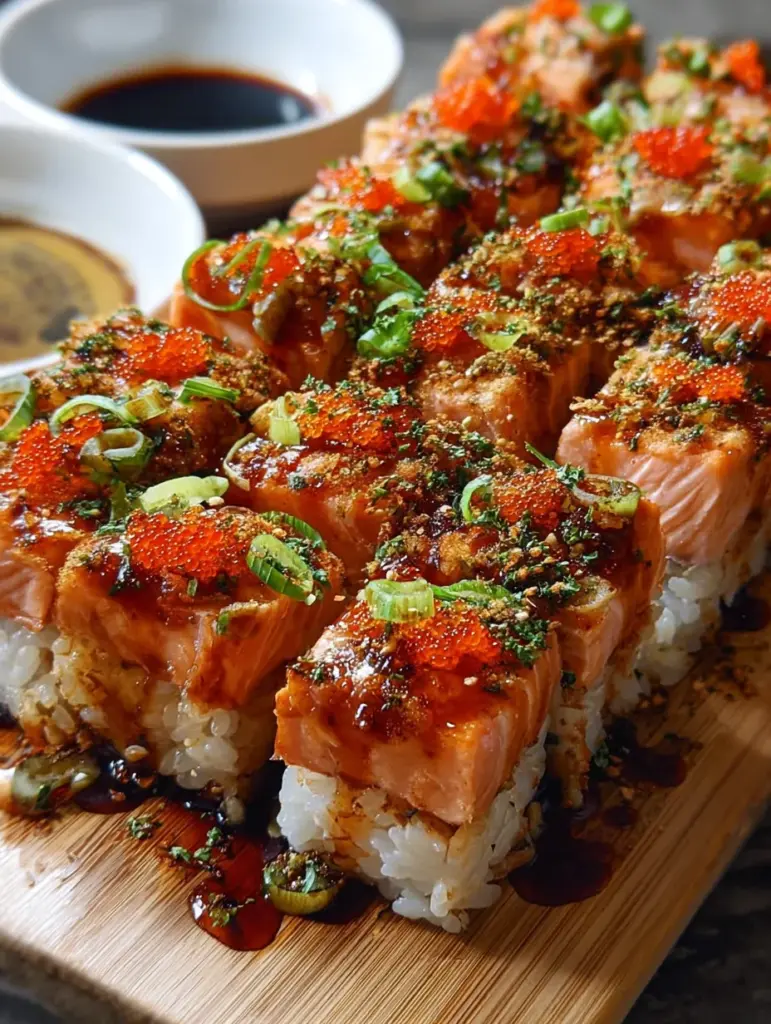 Spicy Salmon Sushi Bake