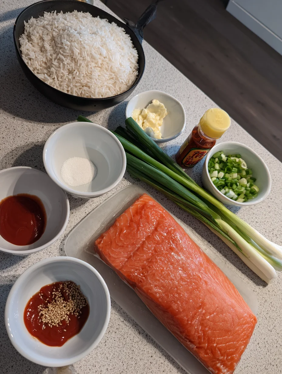 Spicy Salmon Sushi Bake