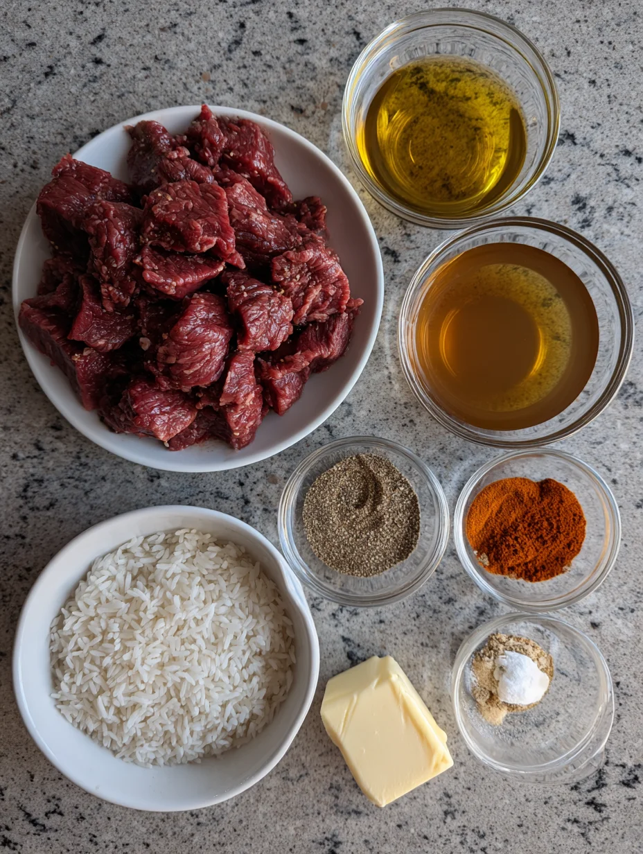 Steak Queso Rice