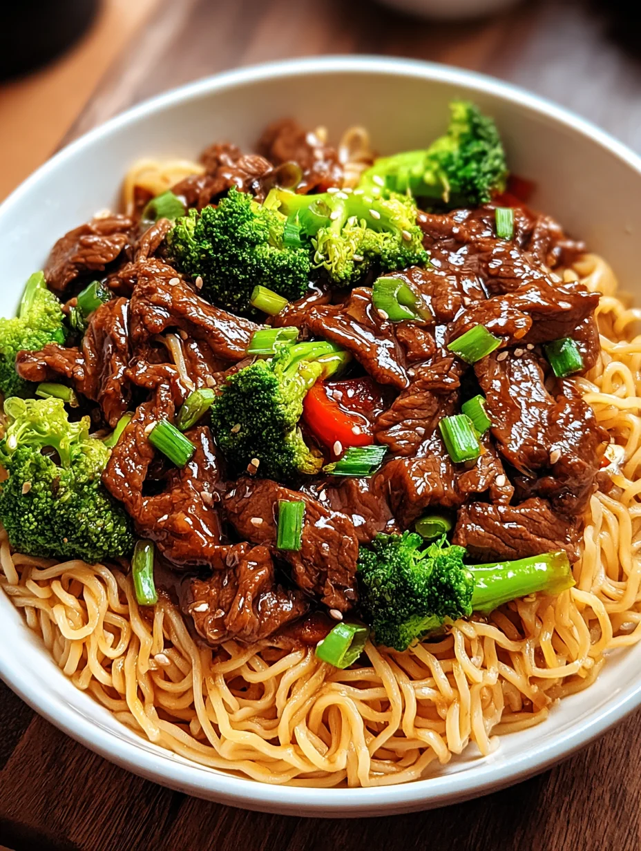 Sticky Beef Noodles