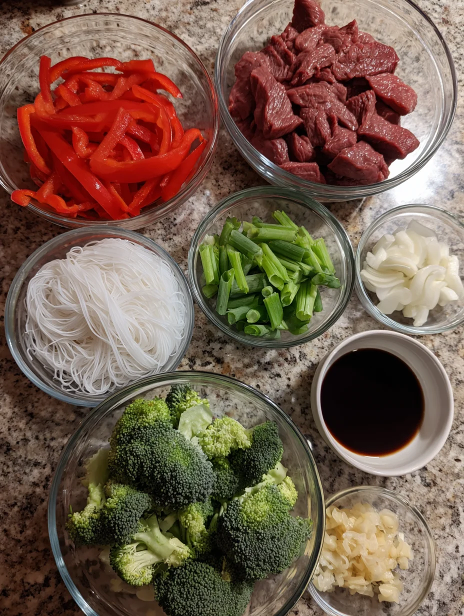 Sticky Beef Noodles