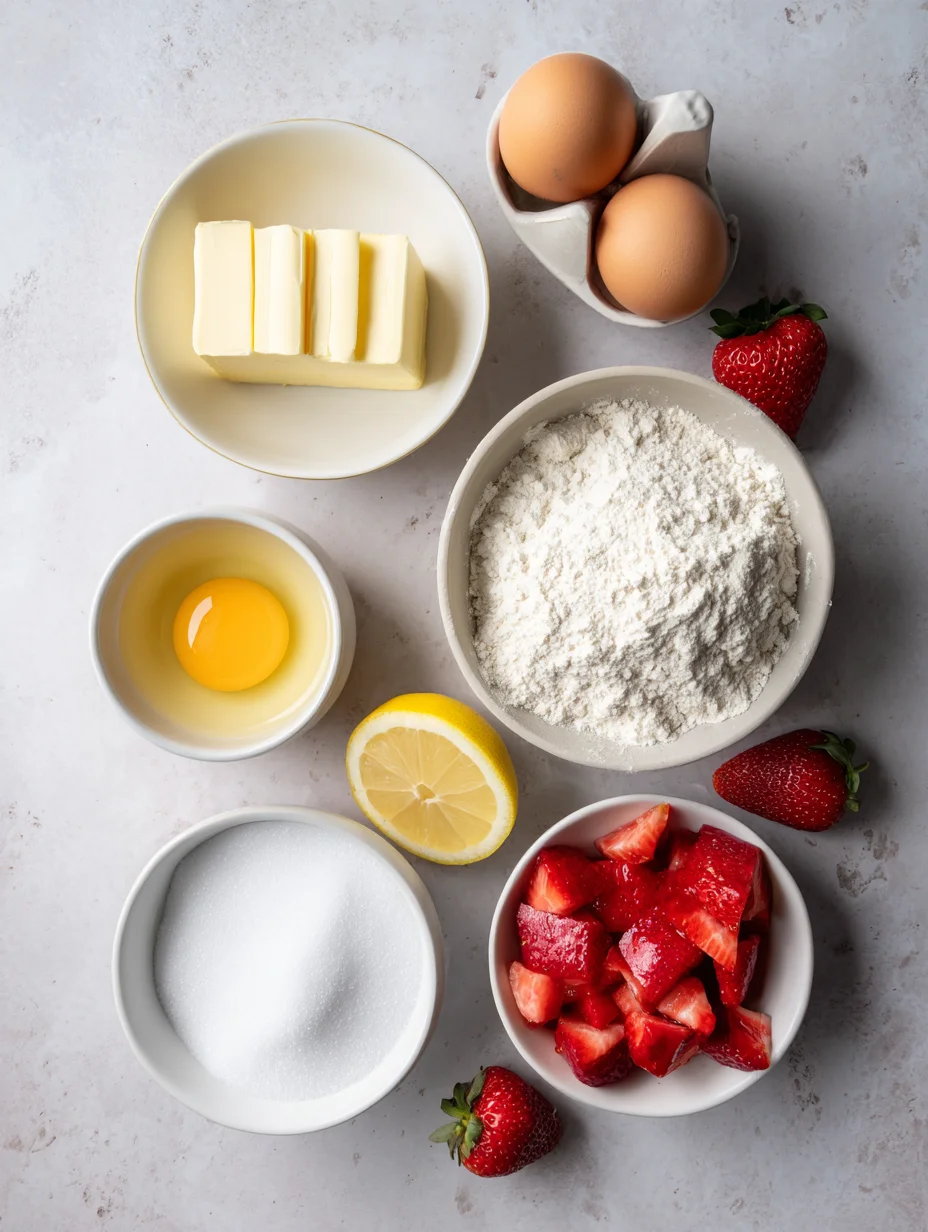 Strawberry Lemon Blondies