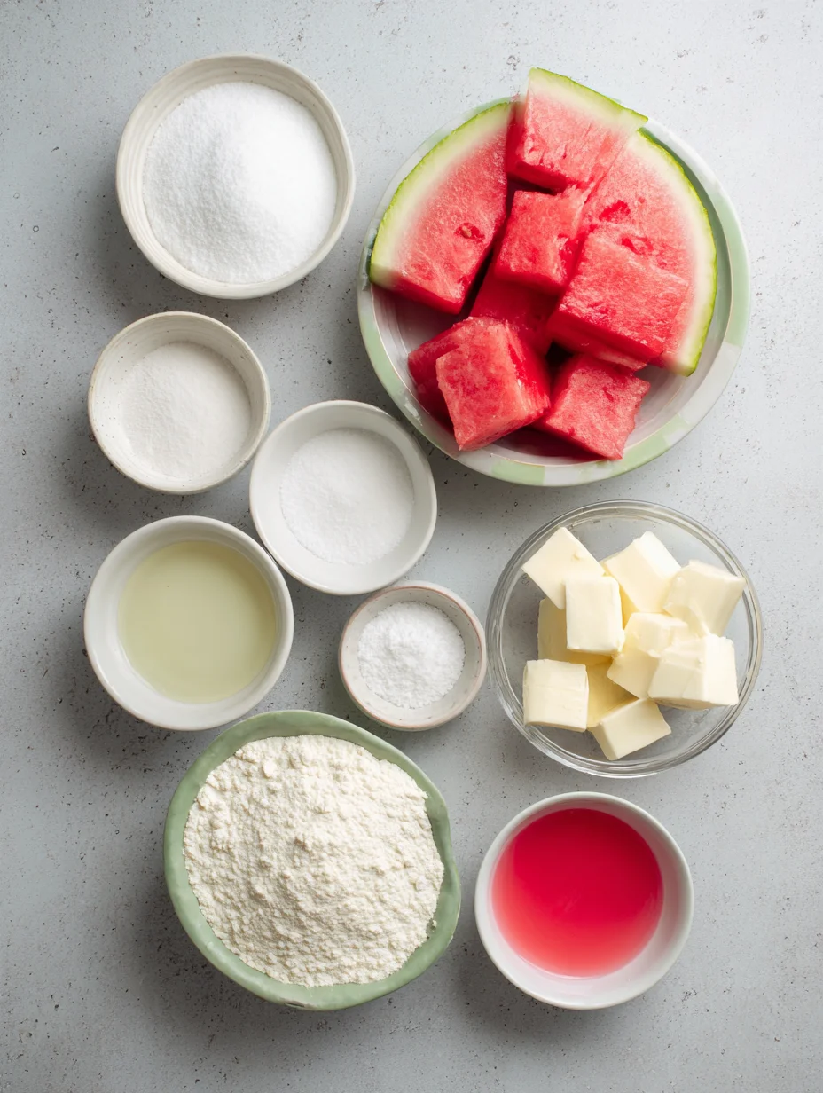 Watermelon Mochi