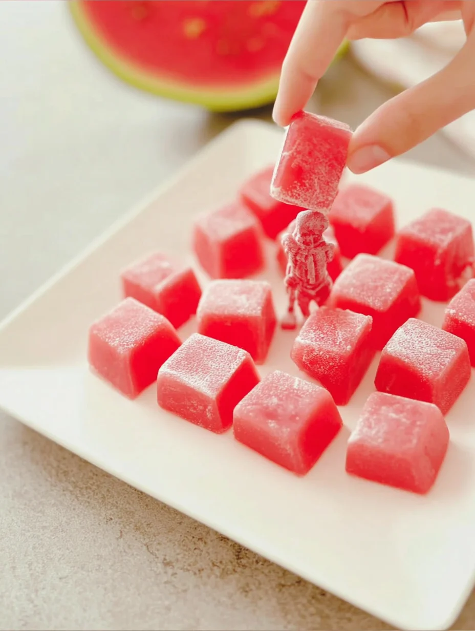 Watermelon Mochi