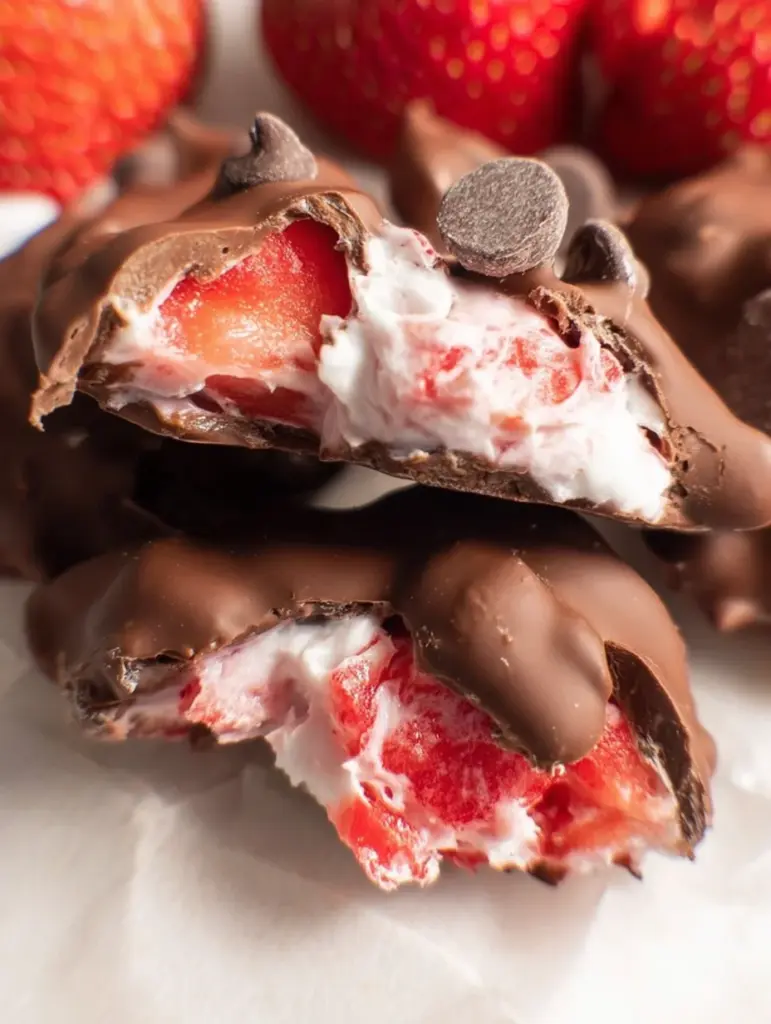 Chocolate Strawberry Yogurt Clusters