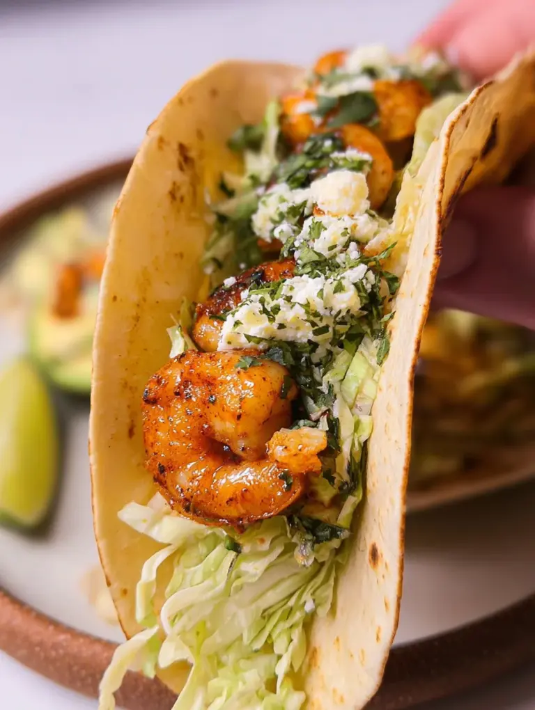 Cilantro Lime Shrimp Tacos