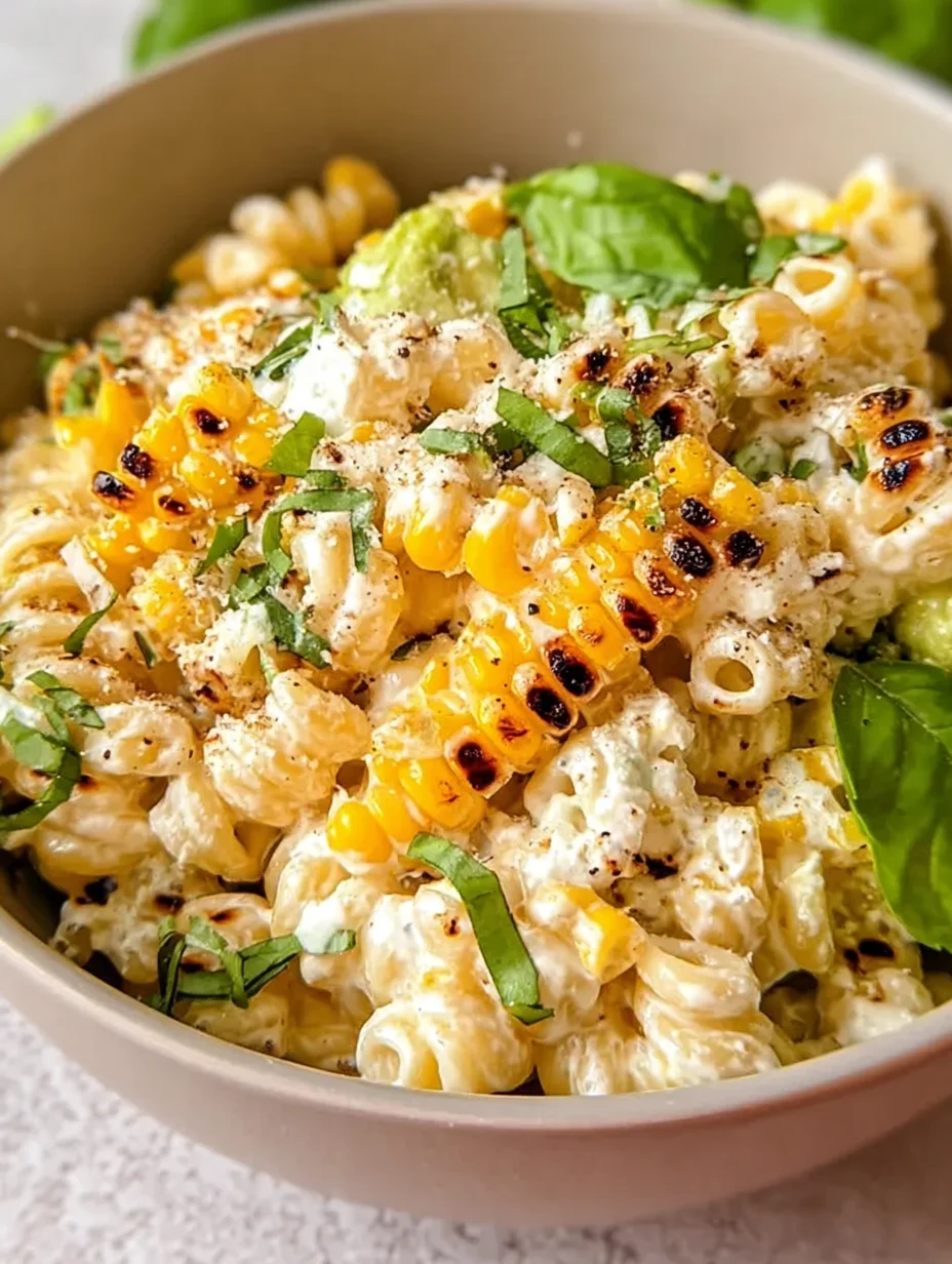 Creamy Street Corn Pasta Salad