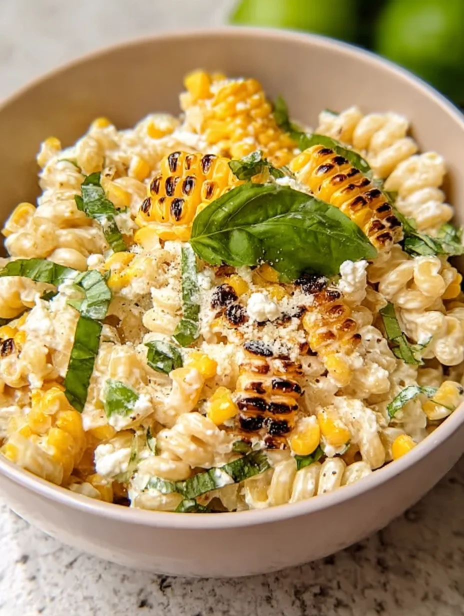 Creamy Street Corn Pasta Salad