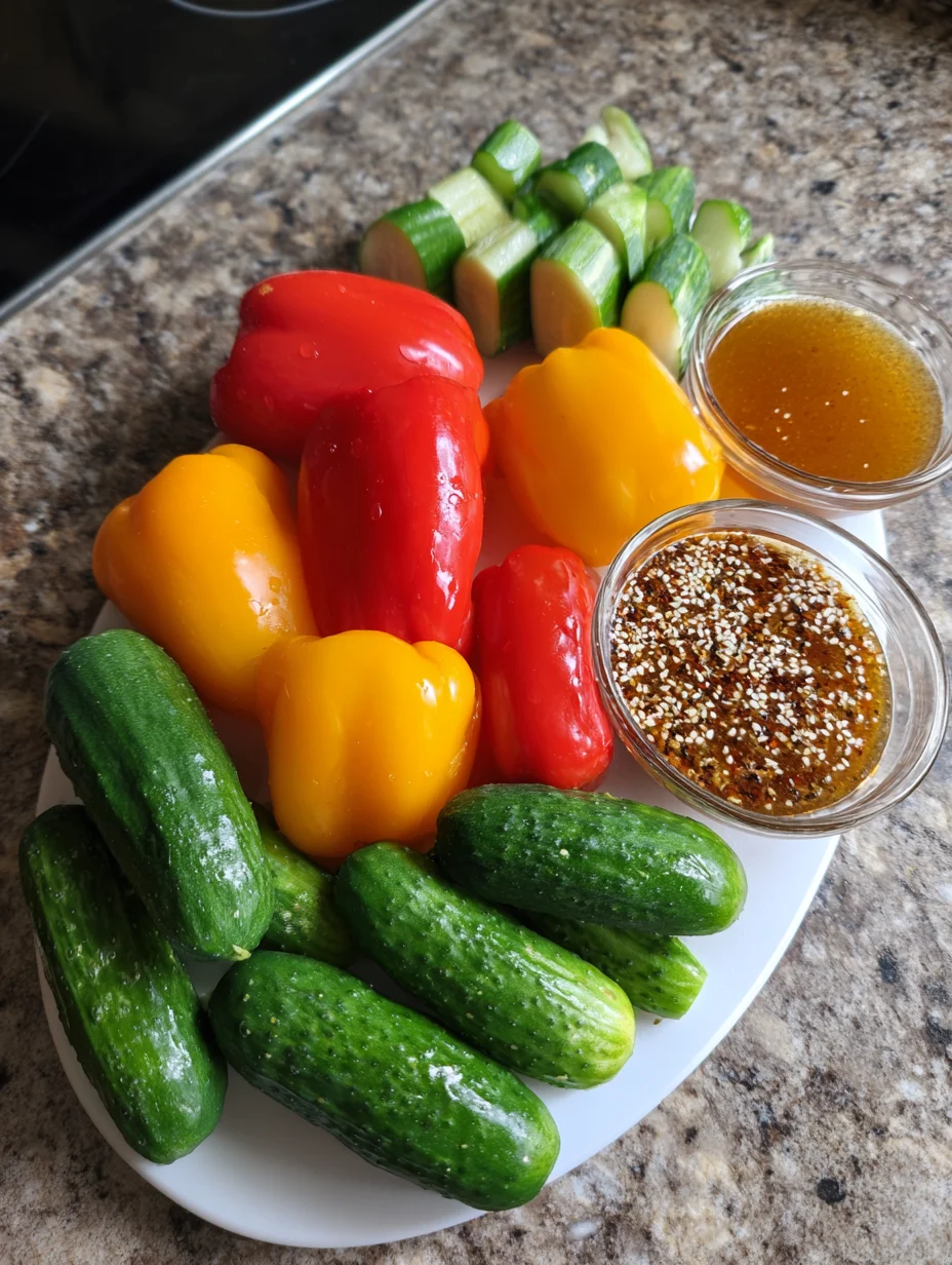 Cucumber Bell Pepper Salad