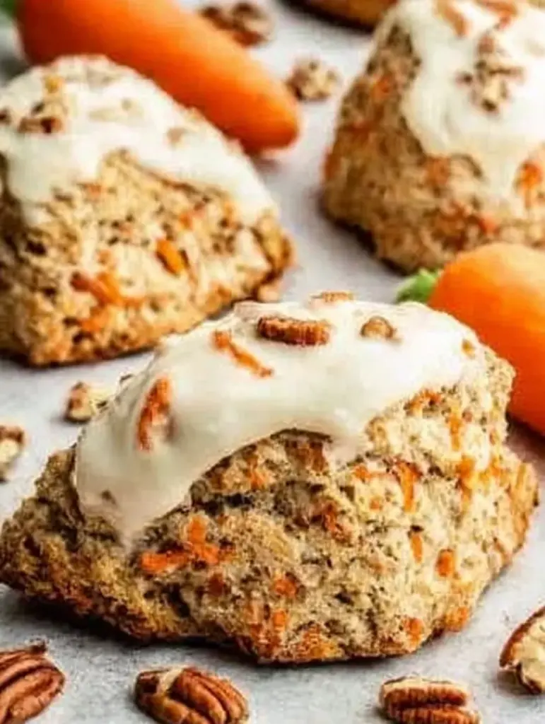 Fluffy Easter Carrot Cake Scones