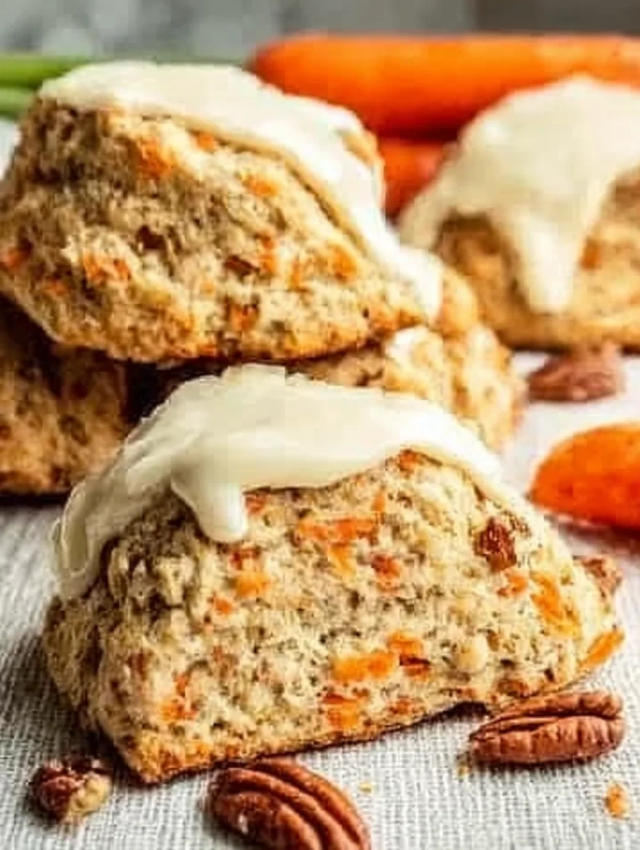 Fluffy Easter Carrot Cake Scones
