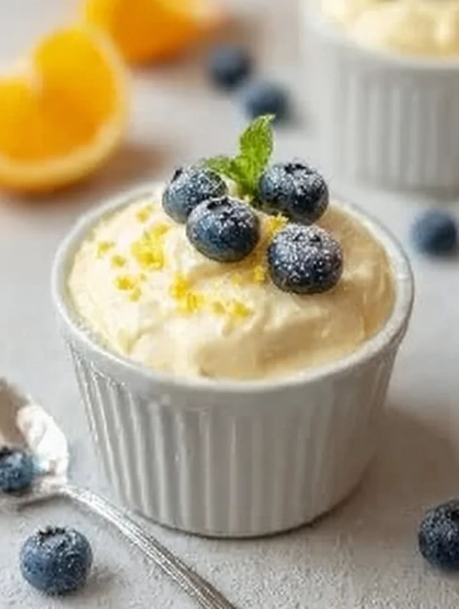 High Protein Lemon Cottage Cheese Pudding