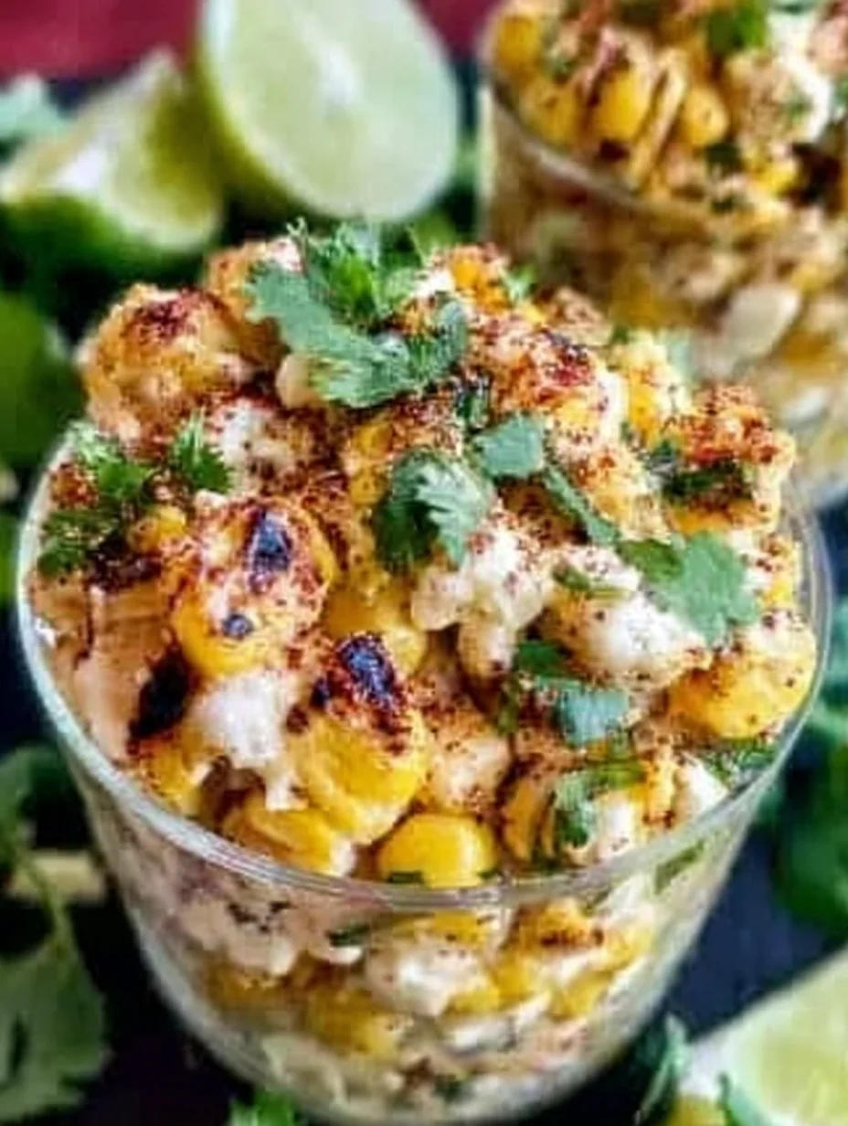 Mexican Street Corn Salad Cups
