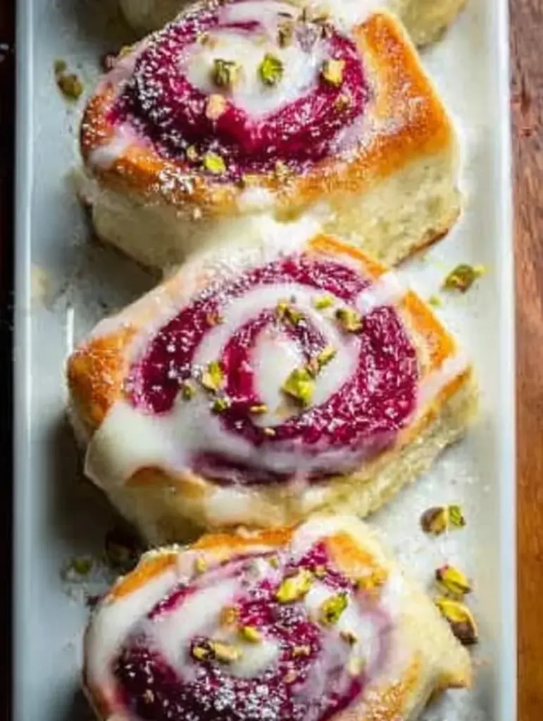 Edd Kimber’s Raspberry and Rose Cheesecake Buns for Blissful Mornings