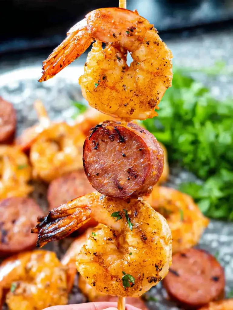 Sausage and Shrimp Kabobs