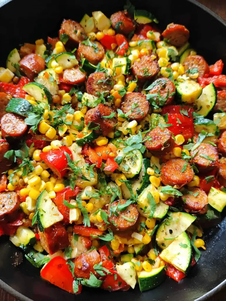 Sausage and Veggies Skillet