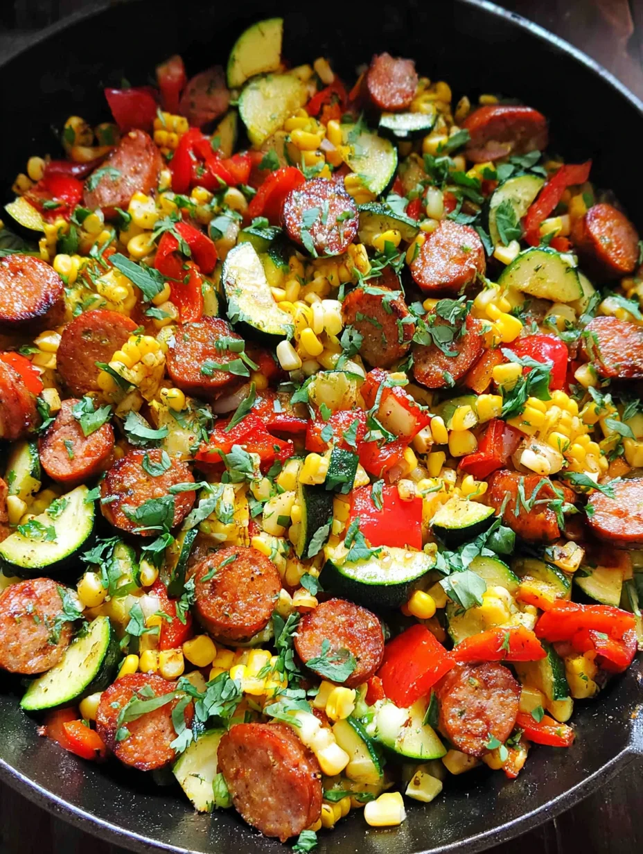 Sausage and Veggies Skillet