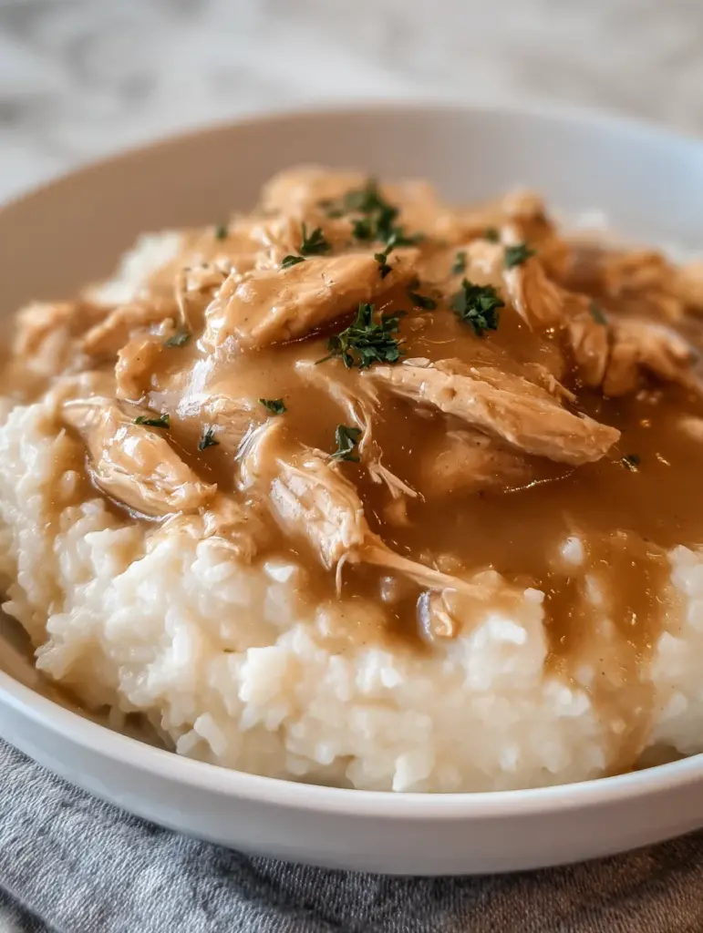 Slow Cooker Chicken and Gravy