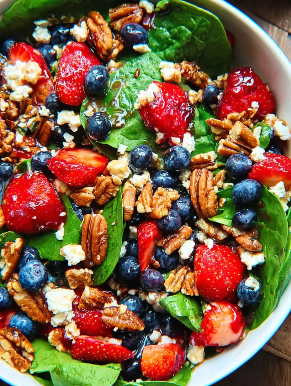 Strawberry Spinach Salad
