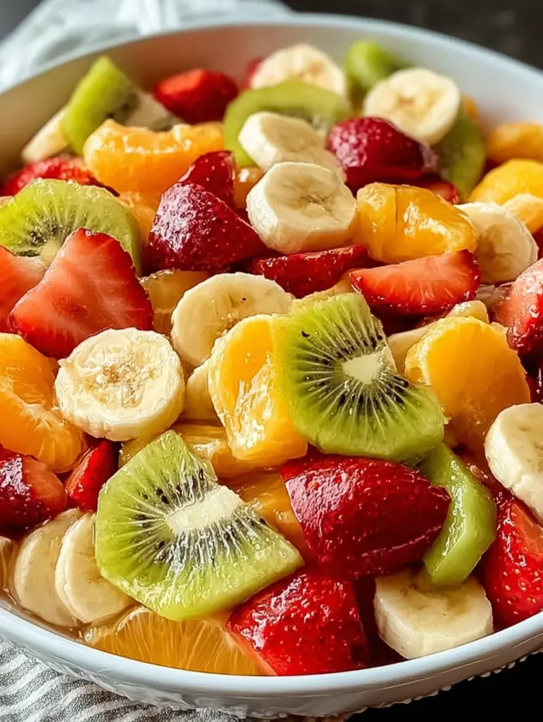Delicious Easter Fruit Salad with Peach Pie Filling